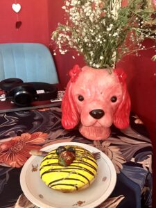 pink dog & doughnut